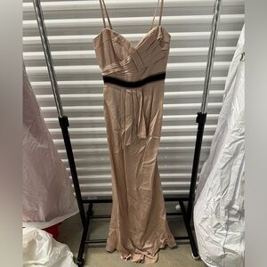 BCBG strapless formal gown